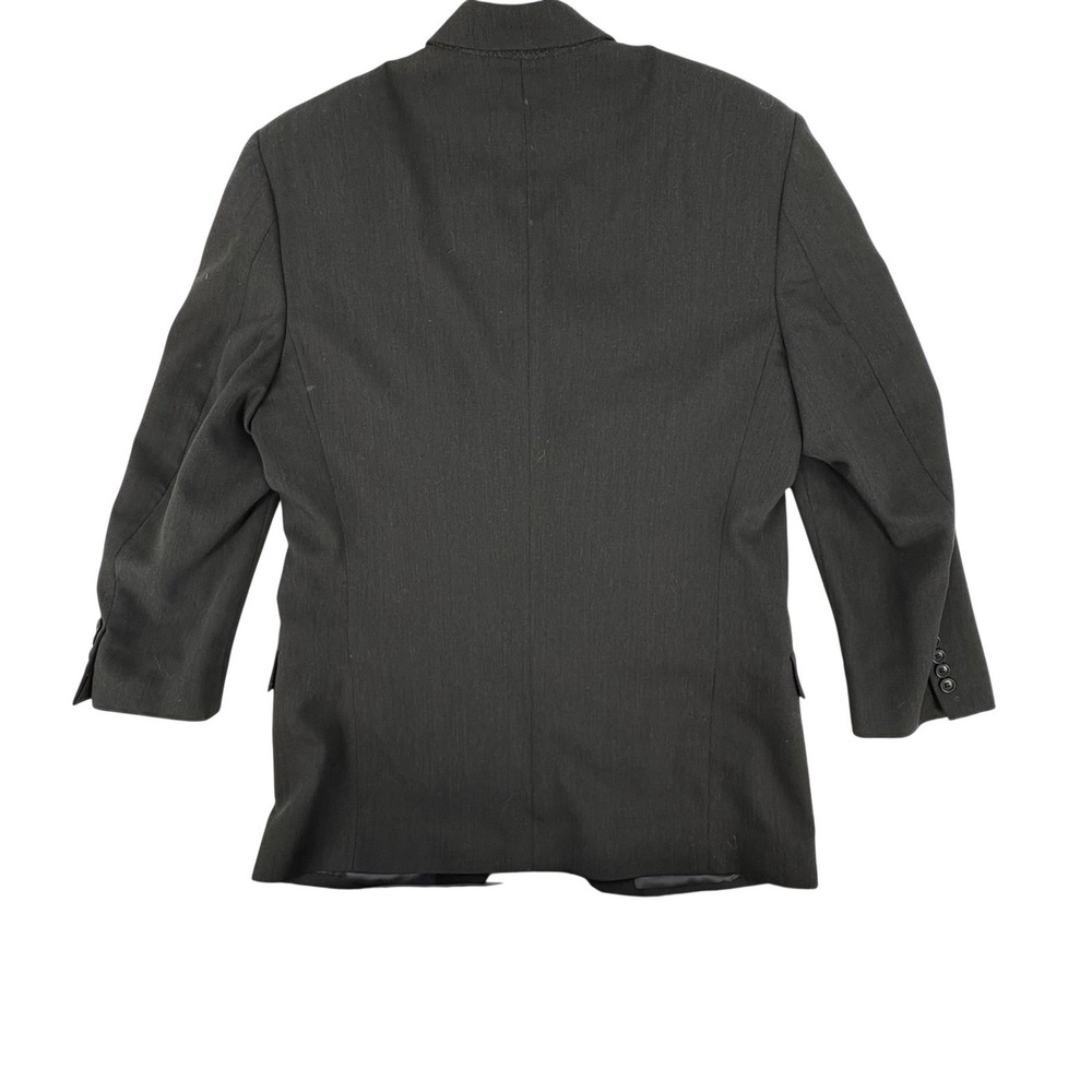 Pavone Mens 40R/34 Suit Charcoal Grey Wool Giovanni Tonella Italy 3 Button - Picture 3 of 16